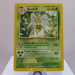 Pokemon TCG - Beedrill 17/102 Base Set Rare WOTC 1999 - EXC/NM - Image 2