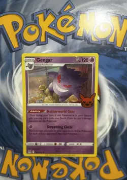 MINT! 2022 GENGAR 066/196 Holo Rare Trick or Trade Halloween Stamped Pokemon TCG - Image 1