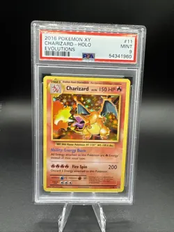 2016 POKEMON XY EVOLUTIONS Charizard 11/108 Holo PSA 9 - Image 1