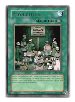 Prohibition - PSV-039 Rare - YuGiOh-LP - Image 1