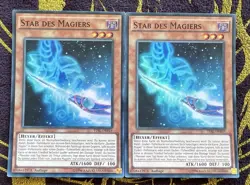 Yugioh The Dark Illusion Magician's Rod TDIL-EN019 LP Lot of 2 DE019 German - Image 1