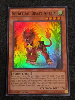 Yugioh Spiritual Beast Apelio THSF-EN025 Super Rare 1st Ed NM - Image 1