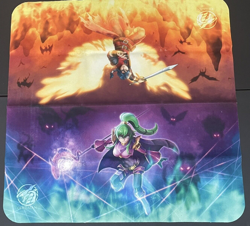 Ophidian Accessories Cloth 2P PlayMat - Shaddoll & Dante Burning Abyss Yugioh - Image 1