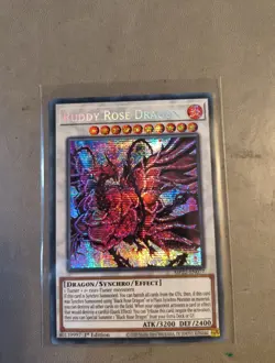 Yugioh Ruddy Rose Dragon MP22-EN077 Secret Rare 1st Ed NM - Image 1