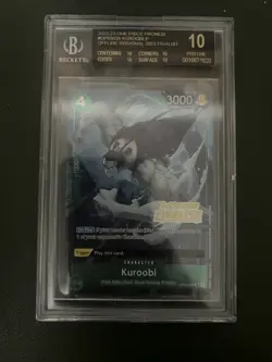 2023 Kuroobi Offline Regional Finalist English One Piece Card BGS 10 Black Label - Image 1