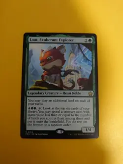 Loot, Exuberant Explorer. Rare Beast NOble. FDN MTG Card. - Image 1