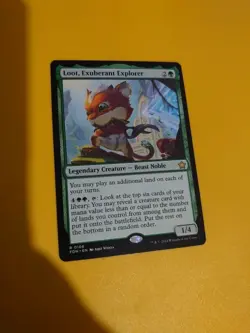 Loot, Exuberant Explorer. Rare Beast NOble. FDN MTG Card. - Image 3