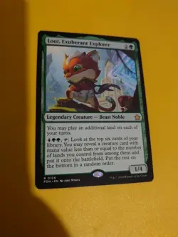 Loot, Exuberant Explorer. Rare Beast NOble. FDN MTG Card. - Image 4