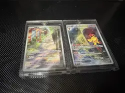 Pokemon Armarouge and Sudowoodo Card Pair with Magnetic Holders & Sleeves - Image 1