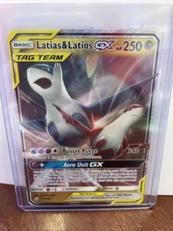 Latias & Latios GX Tag Team Pokemon Card 113/181 Holo Rare - Image 1