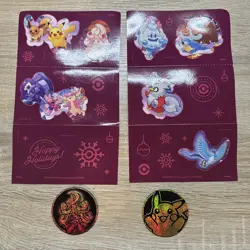 2025 Pokemon Holiday Calendar Promo Card Lot: All 8 Stamped Promos Sealed Packs - Image 2