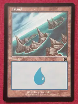 Magic The Gathering MERCADIAN MASQUES ISLAND 338 land card MTG - Image 1