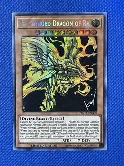 Yugioh Egyptian God Card Set: Slifer + Obelisk + Ra | Ultra Rare & Secret Rare - Image 3