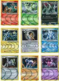 Arceus AR1-AR9 Pokemon Platinum Arceus Complete 9 Card Set LP - Image 1