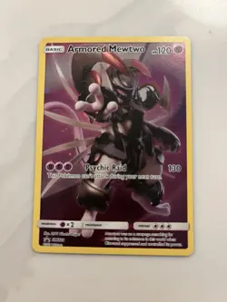 Pokemon TCG Armored Mewtwo SM228 Black Star Promo Card Near Mint Condition - Image 1