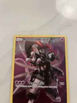 Pokemon TCG Armored Mewtwo SM228 Black Star Promo Card Near Mint Condition - Image 2