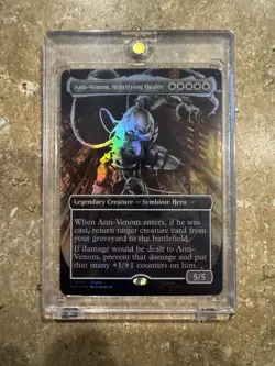 Magic The Gathering x Marvel Legends Agent Anti-Venom Promo Card - Image 1