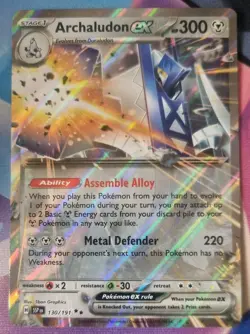 Archaludon ex 130/191 Surging Sparks Double Rare NM-Mint Pokemon Card TCG - Image 1