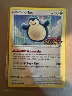 Snorlax - (Prerelease) Promo SWSH: Sword & Shield Promo Cards SWSH068 NM - Image 1