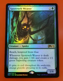 1x Sporeweb Weaver | FOIL | M21 Core Set 2021 | MTG Magic Cards - Image 1
