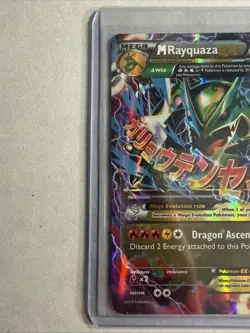 Pokemon TCG Mega M Rayquaza EX Holo Card 61/108 - Image 2