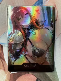 Ezra Scarlet Fairy Tail hentai Anime Doujin Waifu Custom Art Card - Image 1