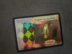 Professor Severus Snape Holo Foil Card 16/116 Harry Potter TCG 2001 - Image 1