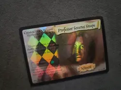 Professor Severus Snape Holo Foil Card 16/116 Harry Potter TCG 2001 - Image 2