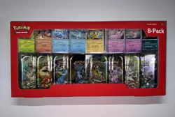 Pokemon TCG Prismatic Evolutions Costco 8 Mini-Tin Bundle w/ Promo Cards NEW - Image 1