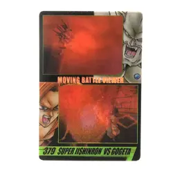 Y1702 Gogeta vs Syn Shenron Moving Battle 3D Japanese Dragon Ball Morinaga Card - Image 1