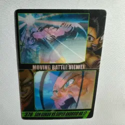 S1816 Goku Android 17 3D 378 Japanese Dragon Ball x Morinaga Clear Wafer Card - Image 2