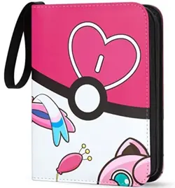 TCGAMES Pokemon Card Binder 4 Pocket 55 Page 3 Ring Collectors Album - Image 1