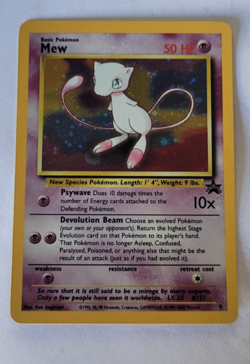 Pokemon Card Mew Holographic Black Star Promo #9 Card WOTC 1999-2000 NM - Image 1