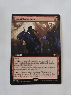 Great Train Heist 331 Extended Outlaws Thunder Junction Magic Gathering MTG OTJ - Image 1
