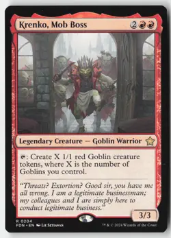 MTG - Krenko, Mob Boss R Foundations 204 LP-NM - Image 1