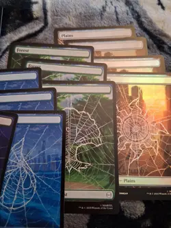 20 Spiderman MTG Lands - Foil And Regular - Image 4