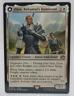 Dion, Bahamut's Dominant R #16 MTG Final Fantasy FIN EN FF16 FFXVI RARE - Image 1