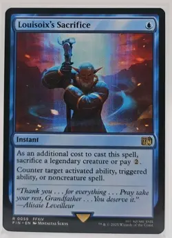 Louisoix's Sacrifice R #59 MTG Final Fantasy RARE FIN EN FF14 FFXIV - FREE SHIP - Image 1