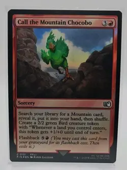 Call the Mountain Chocobo - Foil - C #131 MTG Final Fantasy FIN EN FF7 FFVII - Image 1