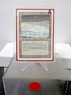 C0729 MTG Revised "Tundra Land (Light Play) (A) (Authentic)" Single & Sleeves - Image 1