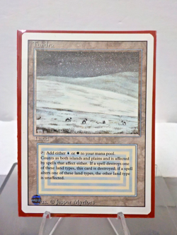 C0729 MTG Revised "Tundra Land (Light Play) (A) (Authentic)" Single & Sleeves - Image 3