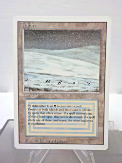 C0729 MTG Revised "Tundra Land (Light Play) (A) (Authentic)" Single & Sleeves - Image 4