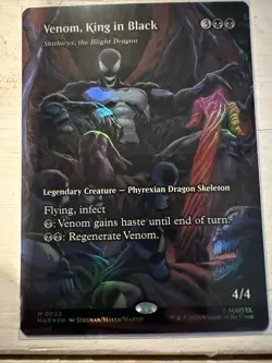 Magic The Gathering Spider-Man Venom King In Black Mythic Full Art Foil NM - Image 1