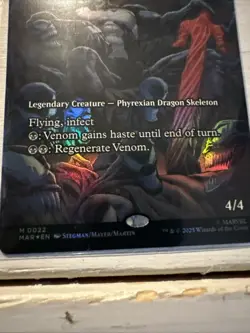 Magic The Gathering Spider-Man Venom King In Black Mythic Full Art Foil NM - Image 3
