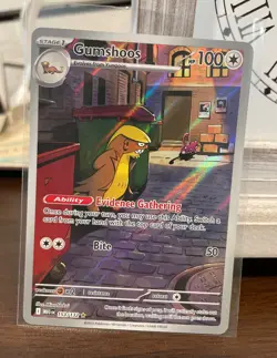Pokemon TCG Gumshoos 153/132 Illustration Rare Mega Evolution Card NM - Image 1