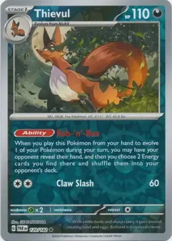 Thievul - 120/182 - Reverse Holo Rare - Paradox Rift - Pokemon TCG - LP - Image 1