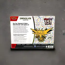 Pokemon TCG Scarlet & Violet 151 Zapdos Ex Collection Box New Sealed - Image 2
