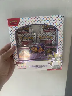 Pokemon TCG Scarlet and Violet - 151 Alakazam ex Collection Box - 4 Packs 820650855269 - Image 1