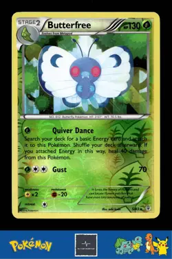 2016 Pokemon XY Generations 20th 5/83 Butterfree Reverse - Image 1