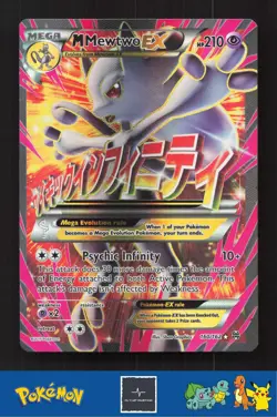 2015 Pokemon XY BREAKthrough 160/162 M Mewtwo EX - Image 1